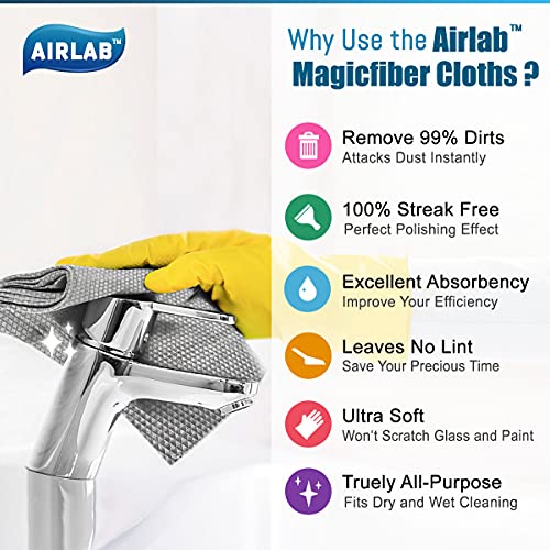 Glass Polishing Streak Free Miracle Cleaning Cloth (Grey & Blue)