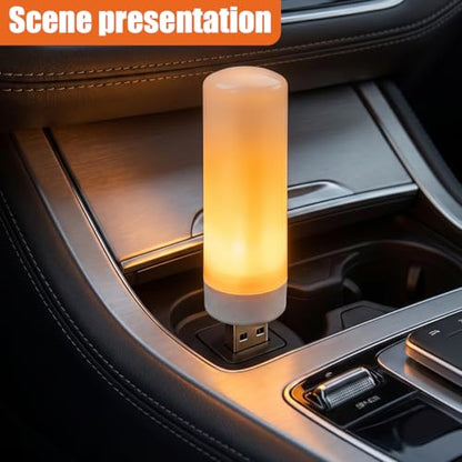 Flame Car USB LED Lights (1PC)