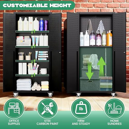 Garage Cabinet System (Black / 6 Pcs-StyleA)