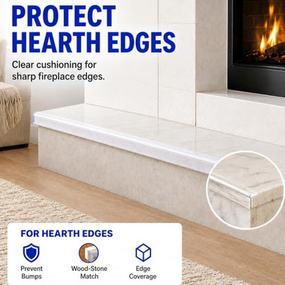 Clear Edge Bumper Strip (6.56ft（2m) / 2 Rolls,0.8in x6.56FT)