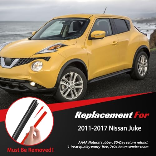 Windshield Wiper Blades Replacement for Nissan Juke 2011 (22"+14"+12")