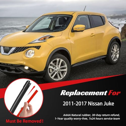 Windshield Wiper Blades Replacement for Nissan Juke 2011 (22"+14"+12")