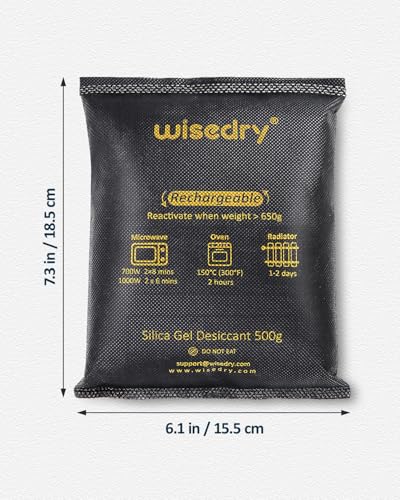 2 x 500 Gram [2.2 lbs] Rechargeable Silica Gel Car Dehumidifier (500 Gram)