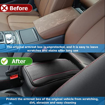 Car Center Console Pad (Style 2-Black/Pink)