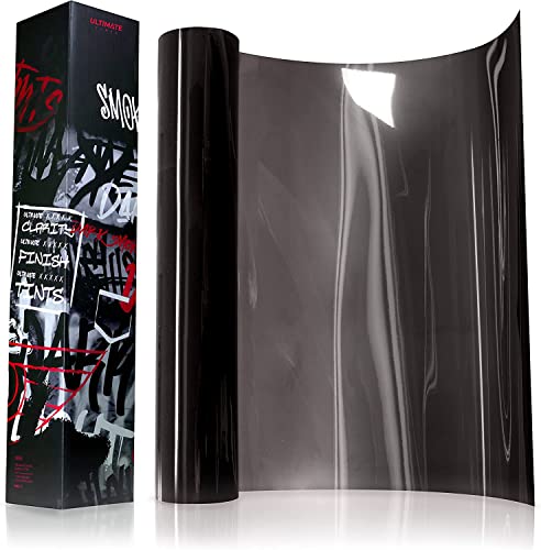 Ultimate Headlight Taillight Tint Vinyl Wrap (12" x 7ft / Dark Smoke)