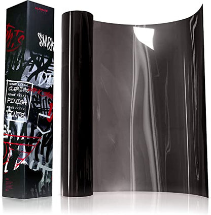Ultimate Headlight Taillight Tint Vinyl Wrap (12" x 7ft / Dark Smoke)