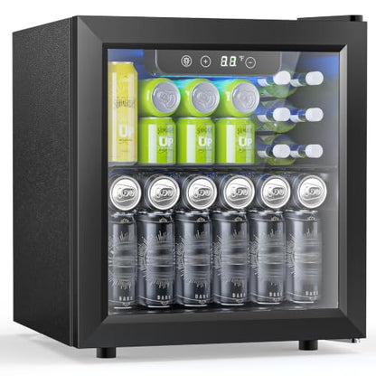 50 Cans Beverage Refrigerator Cooler (Black)