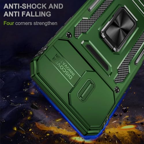 Phone Case for i Phone16 Case iPhone 16 Phone Case with Camera Lens Cover (iPhone 16 【6.1 inch】 / Olive Green)