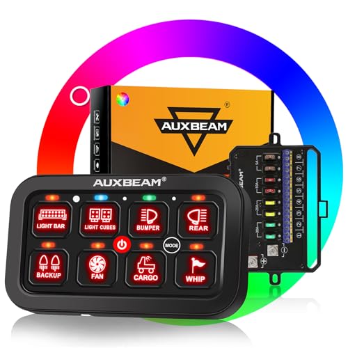8 Gang Switch Panel RA80 RGB Switch Panel w (8 Gang (1-Sided Outlet) / RGB (No APP))