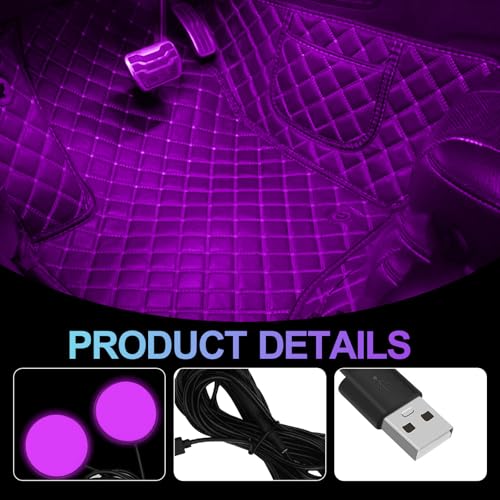 Car Interior LED Lights (Pink)