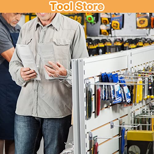 100 Pack Heavy Duty Slatwall Hooks Metal for Garage (6 Inch)
