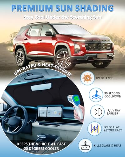 Sun Shade for Chevrolet Chevy Equinox 2018 (Fit Equinox 2018-2024)