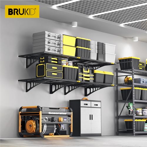 2x3ft Adjustable Rail Wall Garage Storage Shelf (2x3ft-4pack)