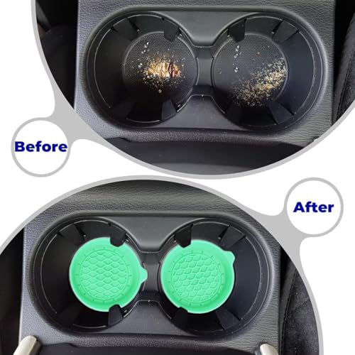 2 PCS Car Cup Coasters (Green*2PCS / No Diamonds)