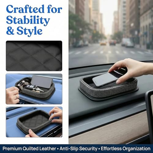 Bling Car Dashboard Storage Tray (SilkVelvet)