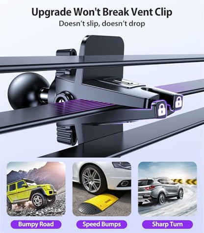 for MagSafe Car Mount [Strongest Magnet Power] Car Phone Holder (Purple)