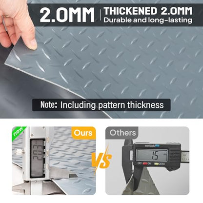 5 x 10 FT Garage Floor Mat (5'x10' / Silver)