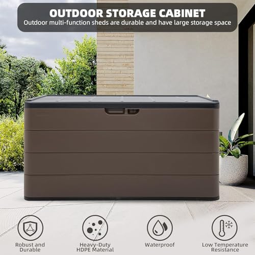 110 Gallon Pro Resin Deck Box (Brown / 110 Gallon)