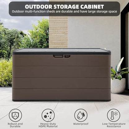 110 Gallon Pro Resin Deck Box (Brown / 110 Gallon)