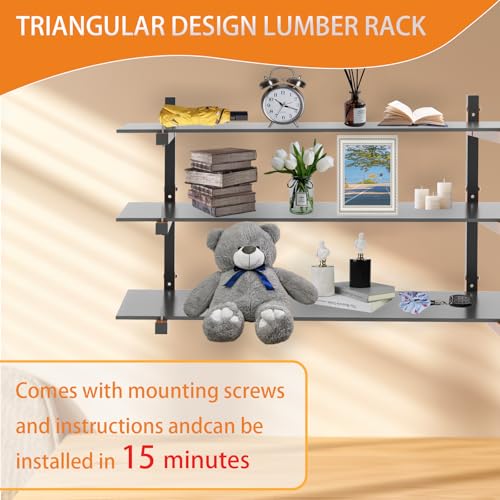 Lumber Rack Wall Mount (A– 6 Pack, 9 Level)