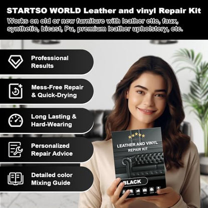 Black Leather Repair Kit (Black)
