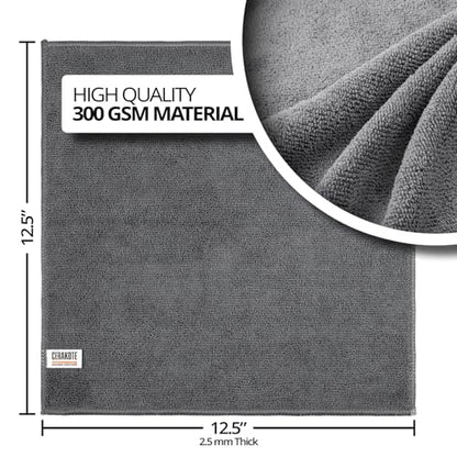 Microfiber Towels for Cars (12.5" x 12.5" (12-Pack))