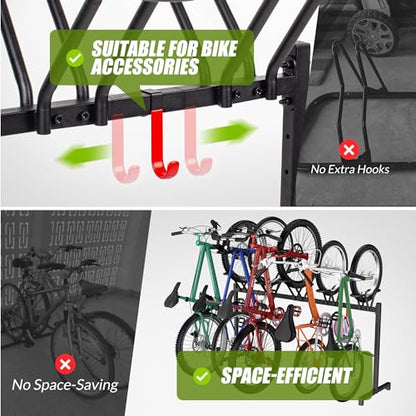 5 Bike Floor Stand (5 Bikes)