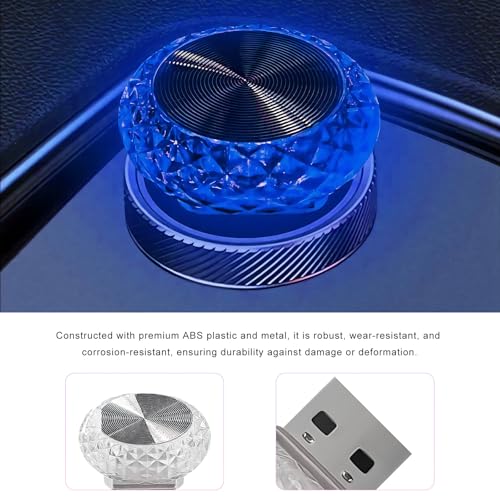 4 PCS USB LED Car Interior Atmosphere Lamp (Blue)