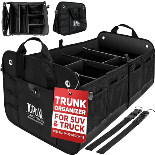 Car Trunk Organizer for SUV (ExtraLarge / Black)