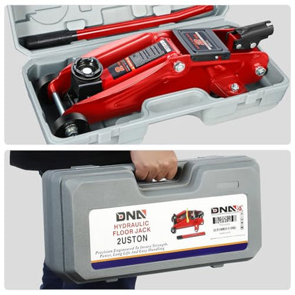 2 Ton Low Profile Hydraulic Floor Jack (Red / 2 ton)