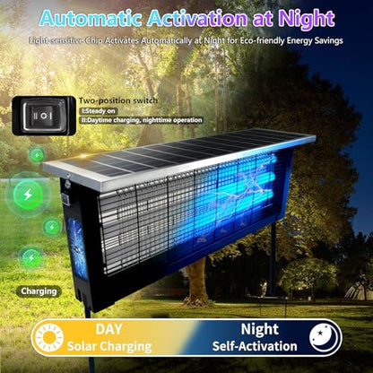 Large Solar Bug Zapper for Outdoor (18W for 4000 sq.ft)
