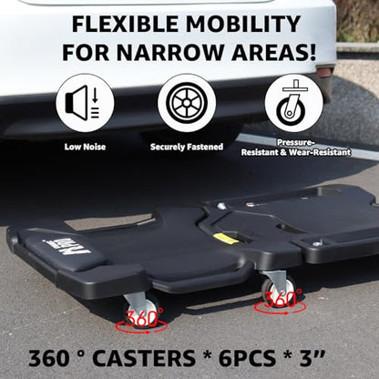 41" Foldable Mechanic Creeper (Foldable Black)