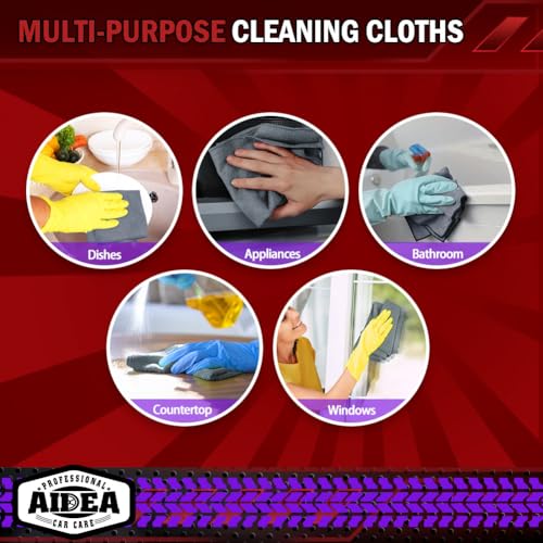 Microfiber Cleaning Cloth Grey 10PK (Grey / 10PK)