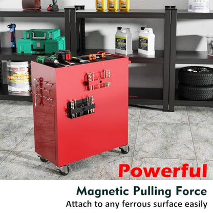 Drill Bit Organizer Heavy Duty (Red Magnetic Drill Bit Holder)