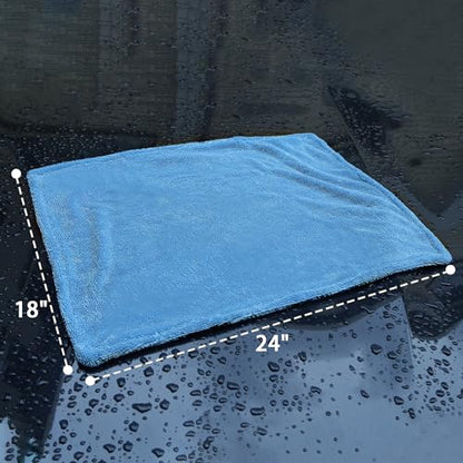 2 Pack Car Drying Towel (Blue)