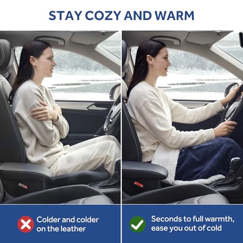 12 Volt Heated Car Blanket (Navy)