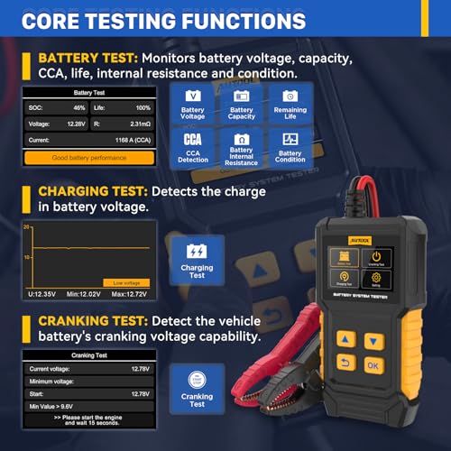 Car Battery Tester 12V 24V Cranking Charging Load 30 (BT 360)