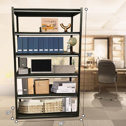 5 Tier Garage Shelf (48" W X 20" D X 78" H 6-Tier)