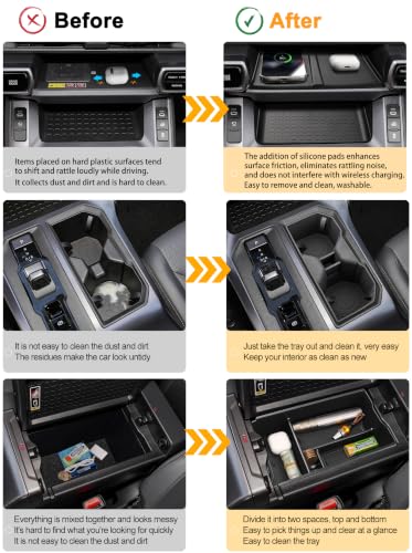 for Toyota RAV4 2026 Center Console Organizer Set (2026 RAV4-4pcs)