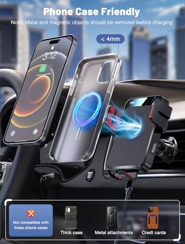 Wireless Car Charger Auto (Red)