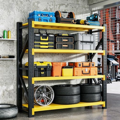 Metal Storage Rack (Black&yellow / 59.1"*23.7"*78.7")
