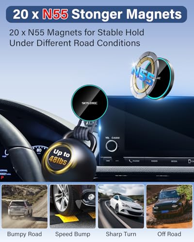 Magnetic Charger Phone Holder for BMW 5 Series M5 2017 (Magnetic Wireless Charger / 2017-2020 BMW 5 Series M5 | 10.25-Inch)