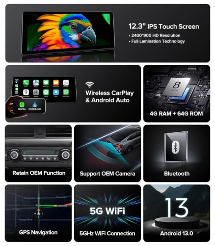 12.3'' CarPlay Screen Radio for BMW X5 E70 (12.3 Inch)