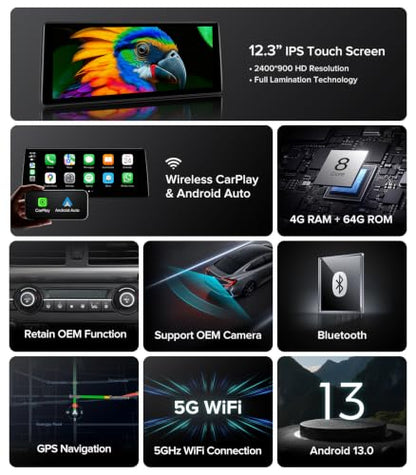 12.3'' CarPlay Screen Radio for BMW X5 E70 (12.3 Inch)