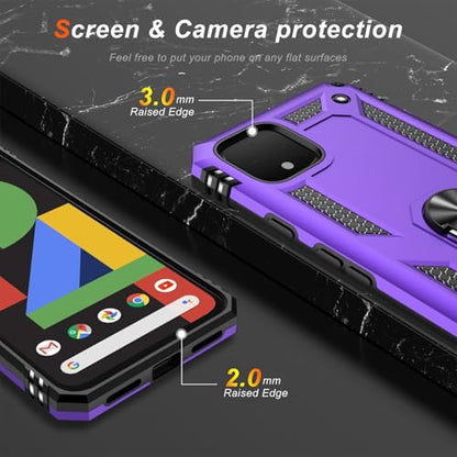for Google Pixel 4 XL Case with Screen Protector (Purple / Google Pixel 4 XL)