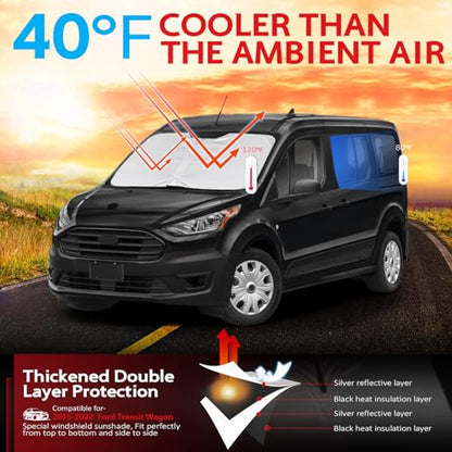 Windshield Sun Shade for 2015 (for 2015-2026 Transit)