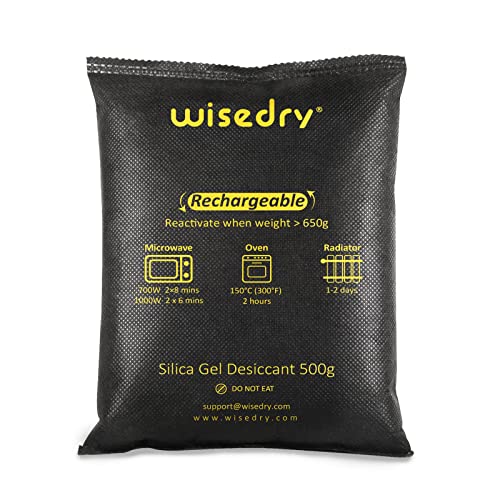4 x 500 Grams [4.4 lbs] Rechargeable Silica Gel Car Dehumidifier (500 Gram)