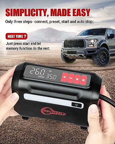 R8 Tire Inflator Portable Air Compressor (Red)