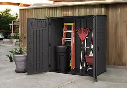 Outdoor Storage Shed (Dark Gray)