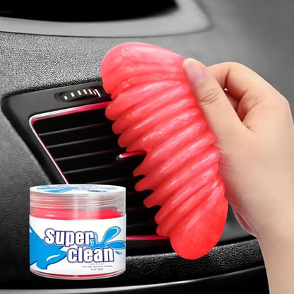 Car Cleaning Gel Car Cleaning Putty Car Putty Car Interior Cleaner Car Slime Car Detailing Kit Car Accessories Gifts for Men Women Stocking Stuffers Red (A Red)